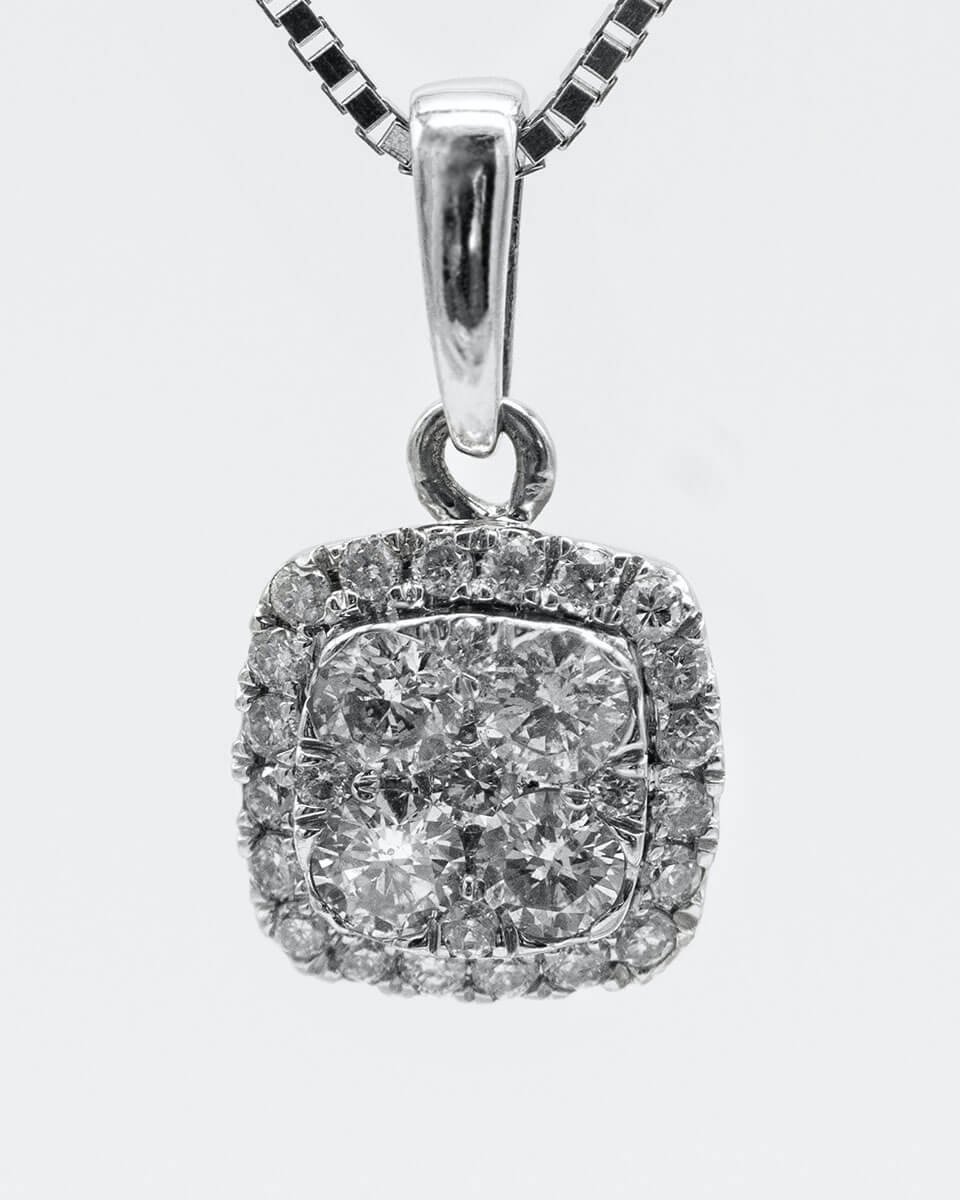Vintage Two-Tier Crystal Dangle Wedding Earrings - Image 2
