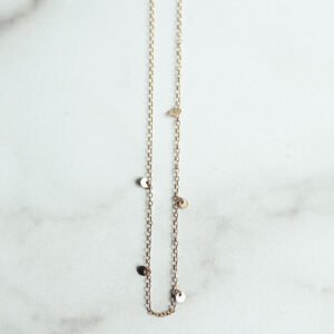 Double Layer Tiny Disc Dainty Necklace