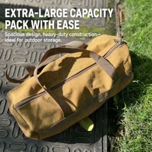 Outdoor camping canvas storage bag