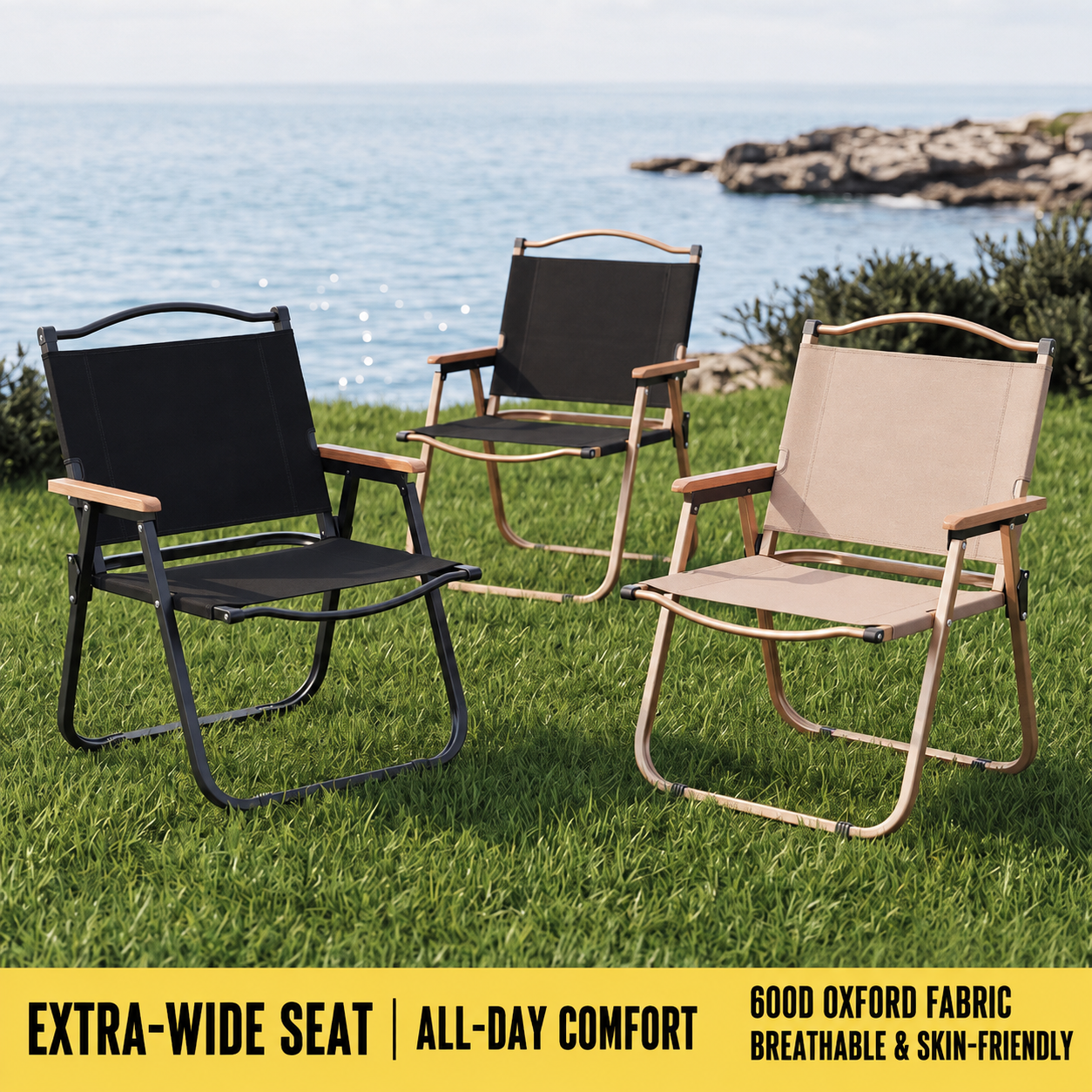 6 sets of outdoor folding chairs
