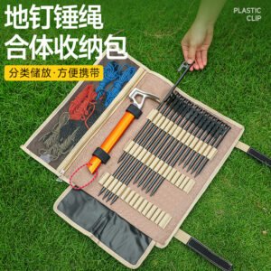 Tent guyline anchor hammer