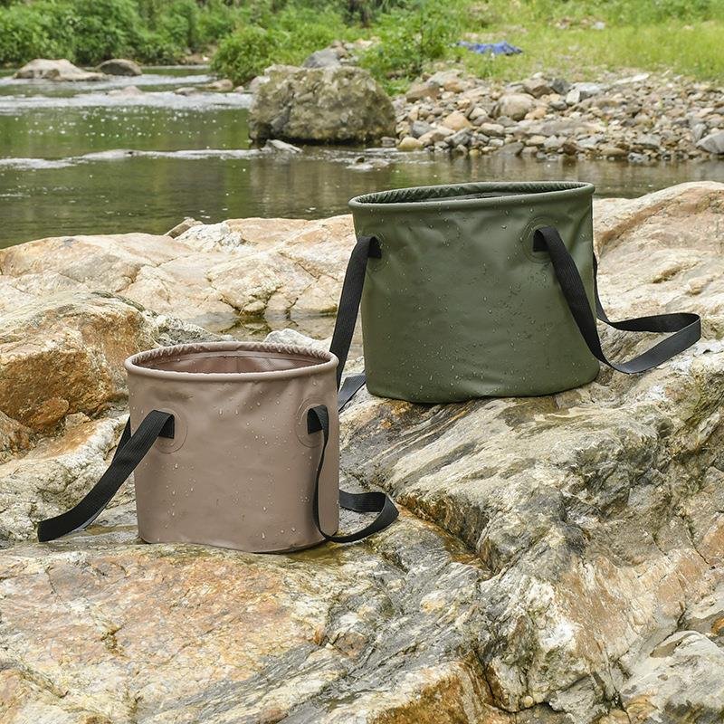 Outdoor camping folding water bucket,